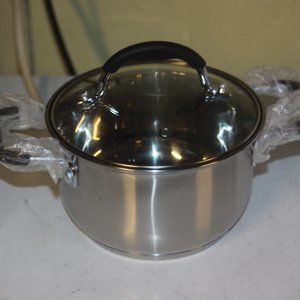 NEW Parini Two Handle Pot with Lid 7 inch